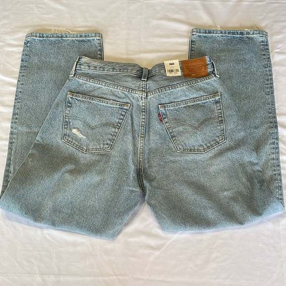 Levi's 501 Novel Tea 90's Jeans Distressed Patched 150th ANNIVERSARY 31x30 NWT - Picture 14 of 15